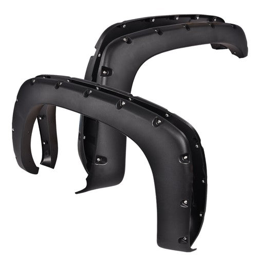 Solid Spare 4pcs Pocket Rivet Bolt On Fender Flares Fit For 99-06 Chevy Silverado GMC Sierra