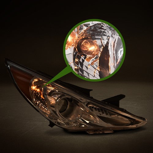 Solid Spare Fit For 2011-2014 Hyundai Sonata Chrome Housing Projector Headlights Assembly