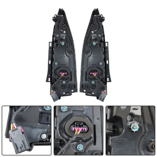 Solid Spare Left+Right Halogen Headlights Projector&Tail Lights For 2013-2018 Cadillac ATS