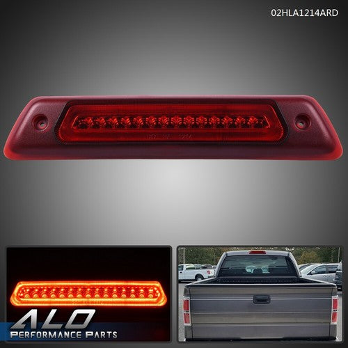 Solid Spare Fit For 2009-2014 Ford F-150 Pickup Red LED Third 3rd Brake Light Tail Lamp