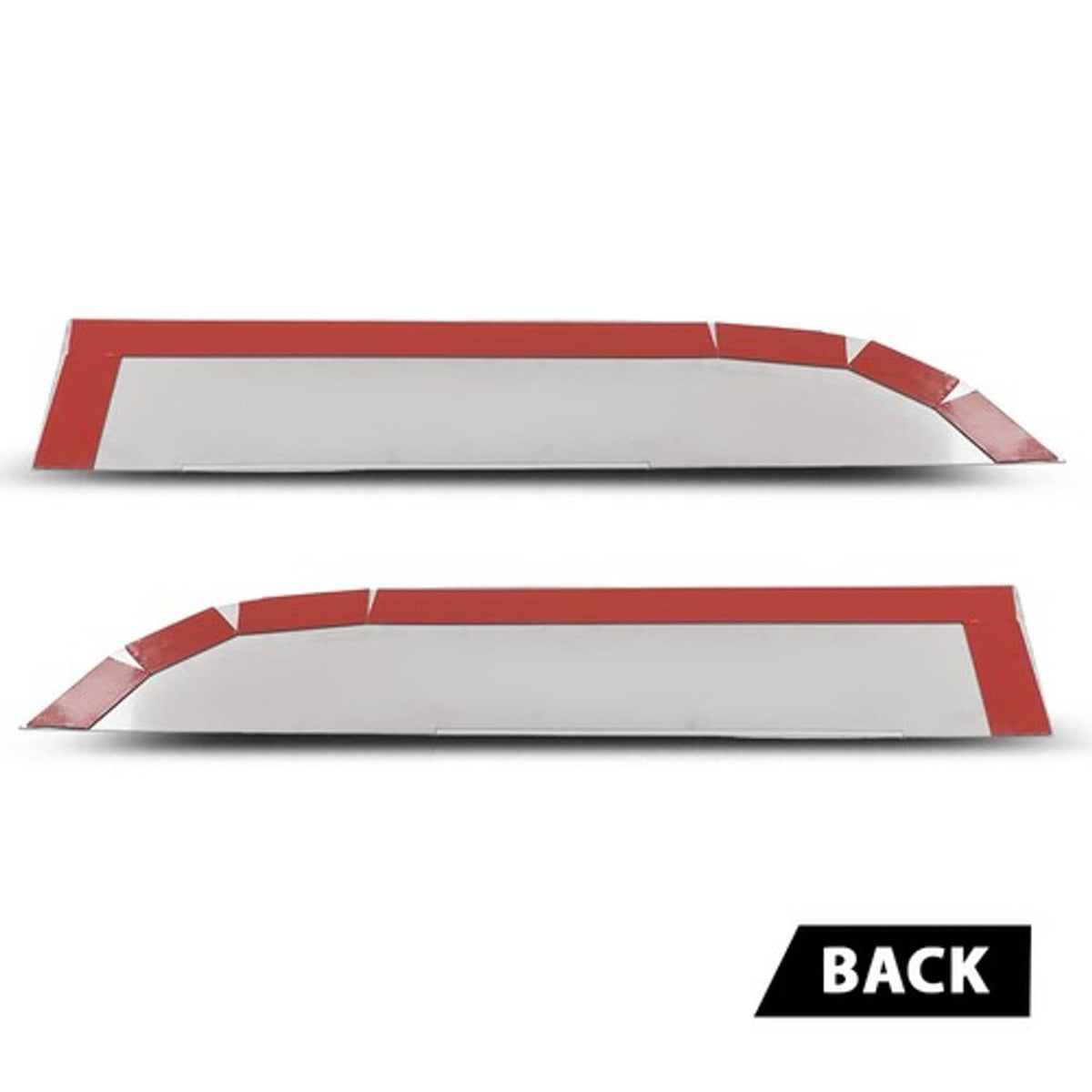 Solid Spare 8" Chopped Window Trim Fit For 2013+ Kenworth T680/T880 - Stainless Steel