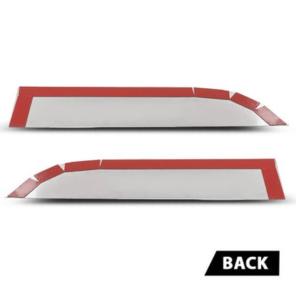 Solid Spare 8" Chopped Window Trim Fit For 2013+ Kenworth T680/T880 - Stainless Steel