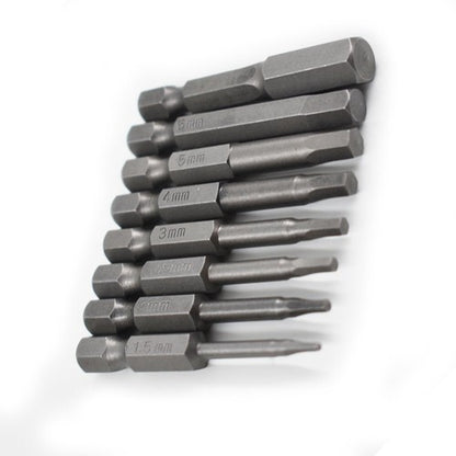 Solid Spare 8pcs Hex Head Allen Bit Set Quick Change Connect Impact Driver Drill Metric