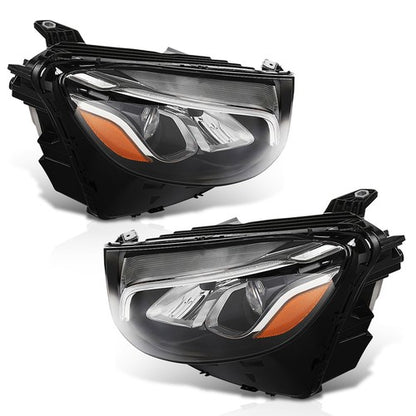 Solid Spare LED Headlight Left & Right w/o AFS Fit For 2016-2019 Mercedes Benz GLC-Class