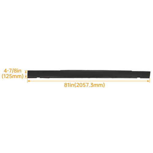 Solid Spare Left Side Exterior Rocker Panel Side Skirt Extension For Dodge Challenger 08-14
