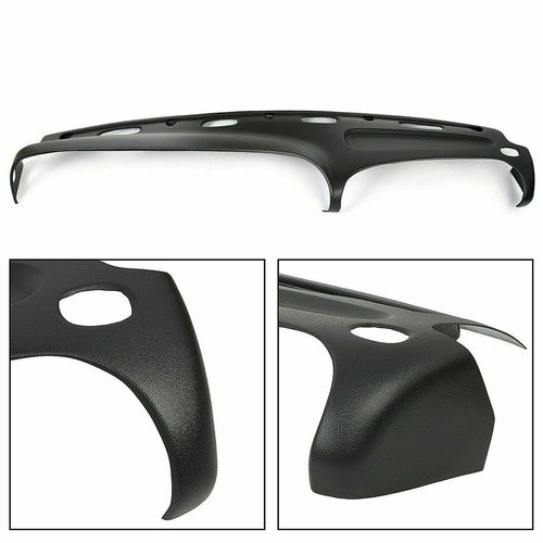 Solid Spare For Dodge Ram Pickup 98-01 Black Dash Bezel & Dashboard Cover Overlay W/ VENTS