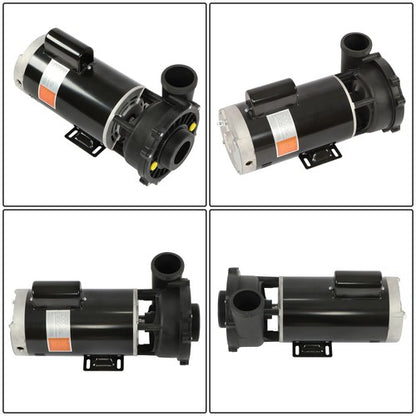 Solid Spare 3722021-13 Spa Pump 5.0HP 230V 56Y Frame Hot Tubs Electric 3450 RPM Black