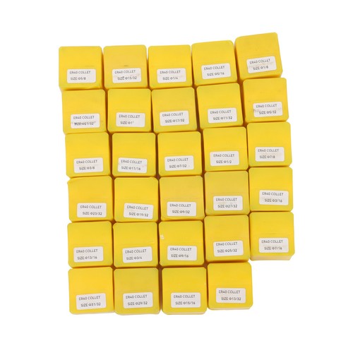 Solid Spare 29 Pcs ER40 Precision Spring Collet Set Milling Lathe CNC Chuck Bit Holder Tool