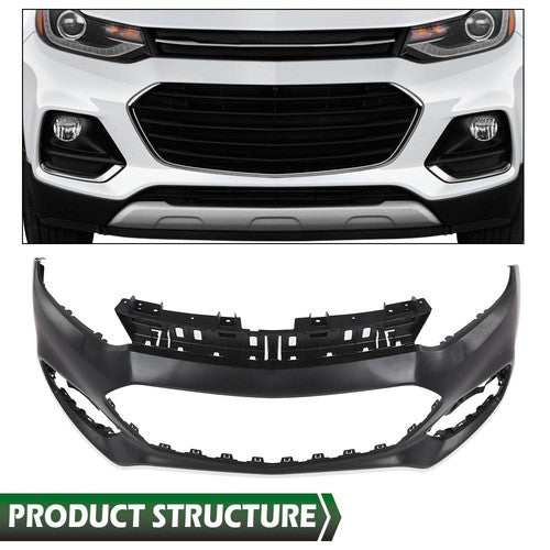 Solid Spare Fit For 2017-2020 Chevrolet Trax 1.4L 1.8L Front Upper Bumper Cover Replacement