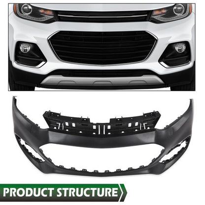 Solid Spare Fit For 2017-2020 Chevrolet Trax 1.4L 1.8L Front Upper Bumper Cover Replacement
