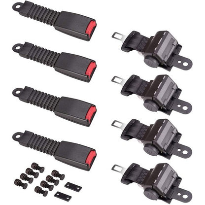 Solid Spare For EZGO/Yamaha/Club Car 4X 42" Retractable Golf Cart Seat Belts Lap New