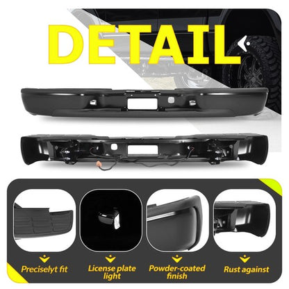Solid Spare For Chevrolet Silverado GMC Sierra 2500HD/3500HD 1999-2007 Rear Bumper Assembly
