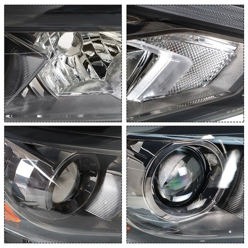 Solid Spare LH+RH Side headlights For Nissan Altima S SV SL 2016 2017 2018 Halogen Chrome