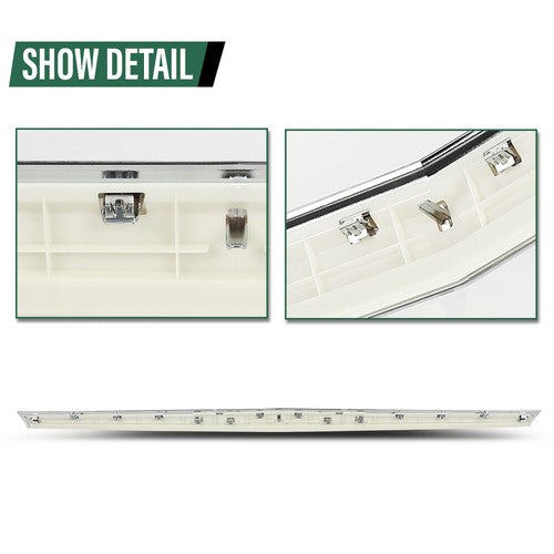 Solid Spare Silver Hood Molding Trim For 2015-2020 Cadillac Escalade ESV GM1235129 22956470