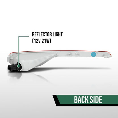 Solid Spare Fit For 18-22 Volvo XC40 Rear Bumper Reflector Light Without bulb Right Side RH