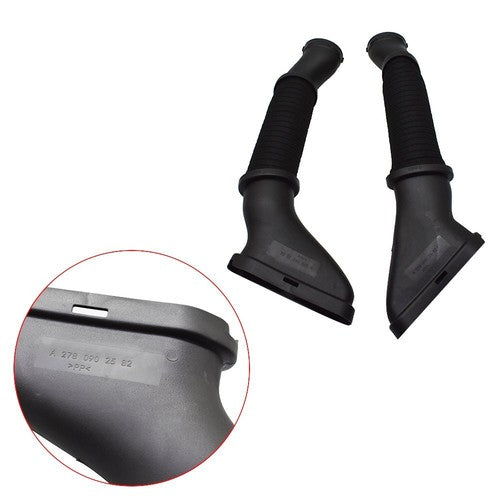 Solid Spare Pair Set of Left & Right Air Intake Hoses for Mercedes W166 GL450 GL550 GLS550
