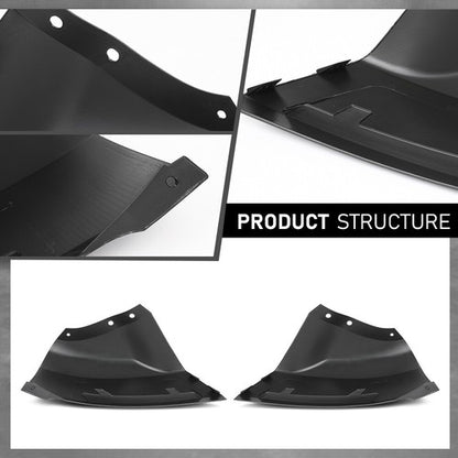 Solid Spare Fit For 18-22 Ford EcoSport Front Driver & Passenger Side Bumper Corner Cover