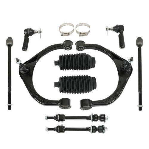 Solid Spare For Ram 1500 11-12 4.7L/5.7L V8 Upper Control Arms Inner Outer Tierods 10PC 4x4