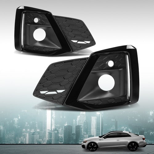 Solid Spare Fog Light Cover Lamp Trim Fit For 2020-2023 Audi A5 S5 Sportback Left+Right