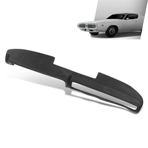 Solid Spare Fit For 1971-1974 Dodge Charger Plymouth TPE Dashboard Dash Cover Overlay Black