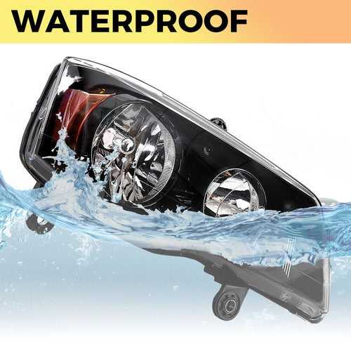Solid Spare 2Pcs Headlights For 2011-20 Dodge Grand Caravan 2008-16 Chrysler Town & Country