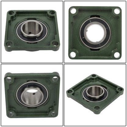 Solid Spare 4PCS UCF212-39 Pillow Block Bearing 2-7/16" Bore 4 Bolt Solid Base Self-Aligning