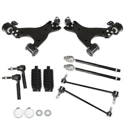 Solid Spare EV800572 Complete Front Suspension Kit Control Arms Ball Joints Tie Rod Ends