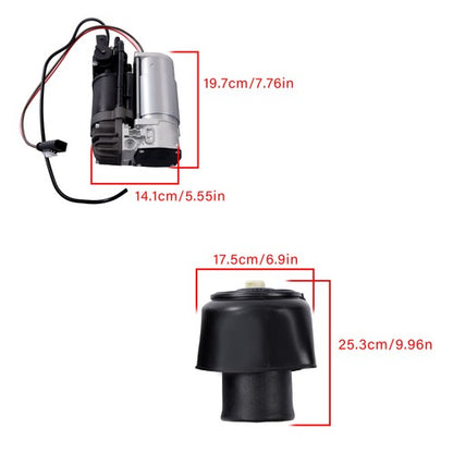 Solid Spare For BMW 550i NEW Rear Air Suspension Spring Bag Compressor Valve Block Kit 10-16