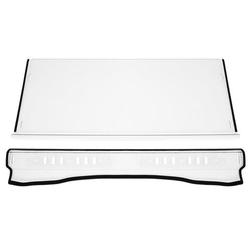 Solid Spare 3-IN-1 Flip Front Clear Windshield Windscreen Vented For Kawasaki Mule Pro FXT