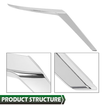 Solid Spare For 2021-2024 Nissan Kicks S SV Right Front Bumper Side Chrome Molding Trim RH