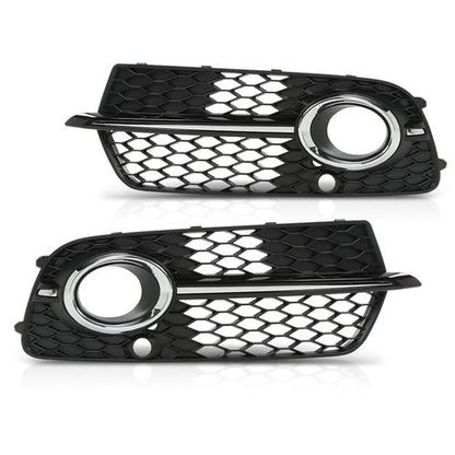 Solid Spare Front Bumper Fog Light Grill Grille Fit For AUDI Q5 S-Line/ SQ5 2013-2017