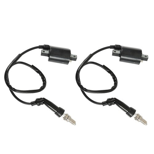 Solid Spare For Suzuki Intruder VS1400 1987-2009 2 x Ignition Coil & Spark Plug