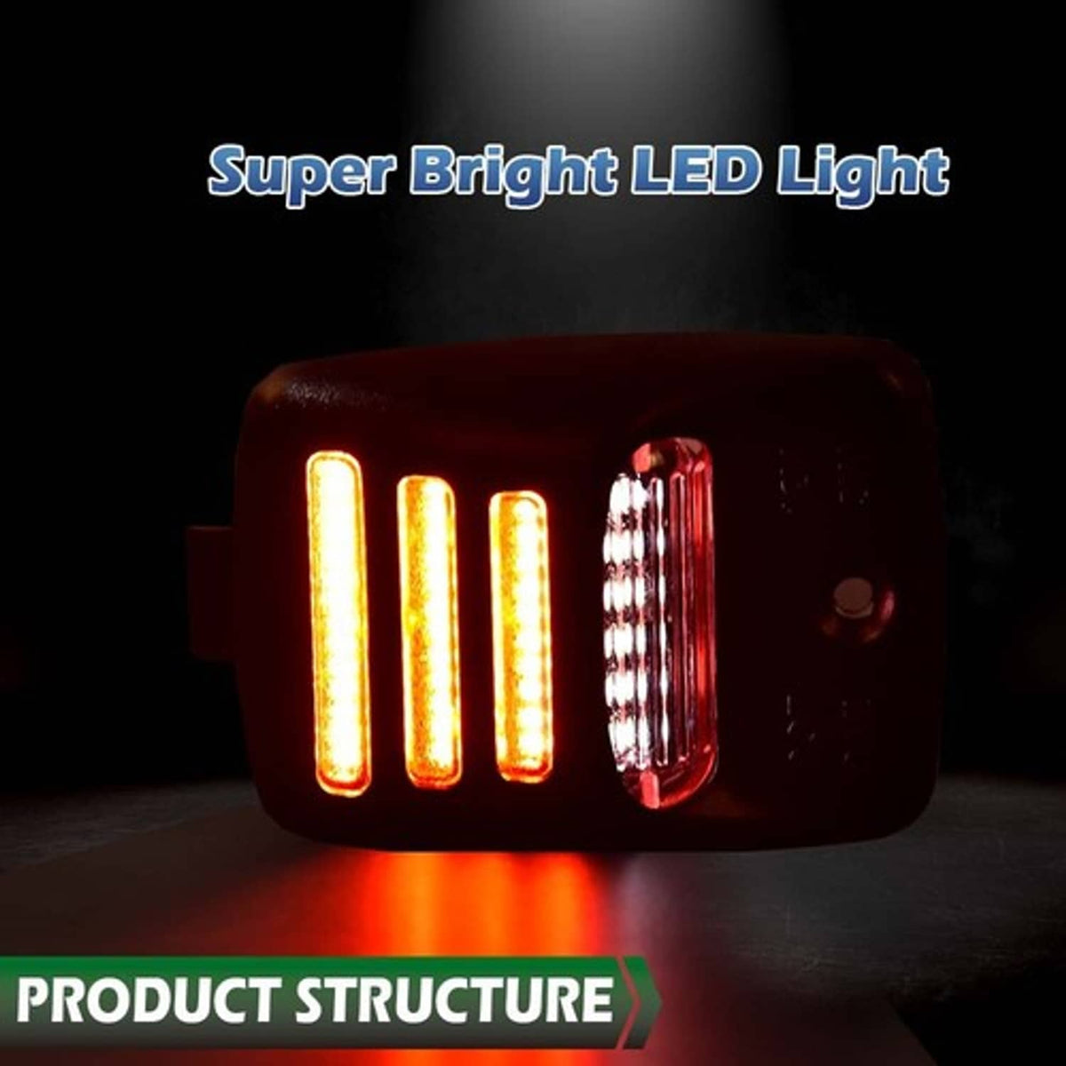 Solid Spare Full LED License Plate Light Fit For 2005-2015 Toyota Tacoma Tundra Red