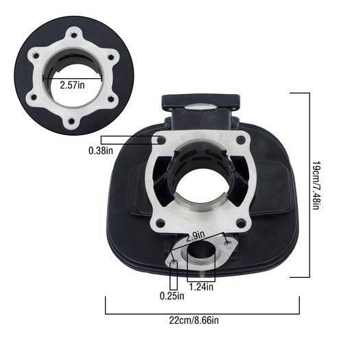 Solid Spare FOR Yamaha Blaster 200 1987-2006 YFS200 Piston Cylinder Gasket Seal Kit