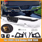 Solid Spare Rear Bumper Chrome For 2009-2018 Dodge RAM 1500 w/o Sensor Holes w/ Dual Exhaus