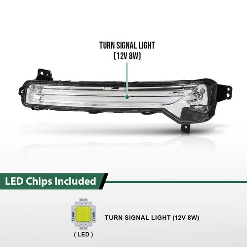 Solid Spare Fit For 2020-2025 Lincoln Corsair LED Turn Signal Light Assembly Left Side