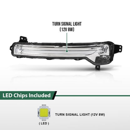 Solid Spare Fit For 2020-2025 Lincoln Corsair LED Turn Signal Light Assembly Left Side
