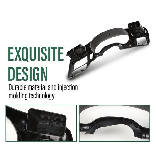Solid Spare Fit For 98-05 S10 Blazer Jimmy Sonoma Double Din Dash Radio Cluster Bezel Black