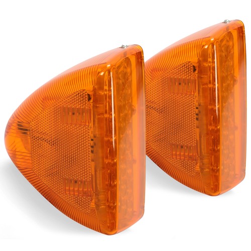 Solid Spare Pair 31 LED For Peterbilt 379 359 Turn Signal Light -Amber LED/Amber Lens RH LH