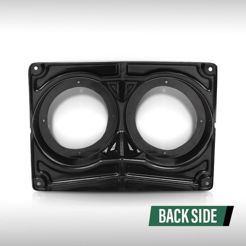 Solid Spare 6.5" Overhead Roof Mount Speaker Pods Audio Kit Enclosure For Polaris/Can Am/UTV