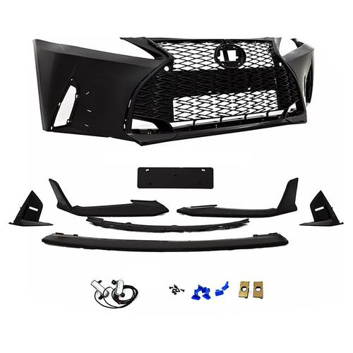 Fit Lexus IS250 IS350 06-13 Bumper Grill+Lip+Fog Light Conversion to 21+ F-Sport