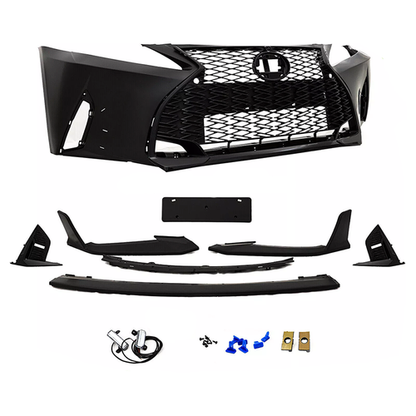 Fit Lexus IS250 IS350 06-13 Bumper Grill+Lip+Fog Light Conversion to 21+ F-Sport