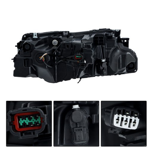Solid Spare Headlamp Headlight Assembly For Nissan Rogue S 2021-23 Left/Driver Side Full LED
