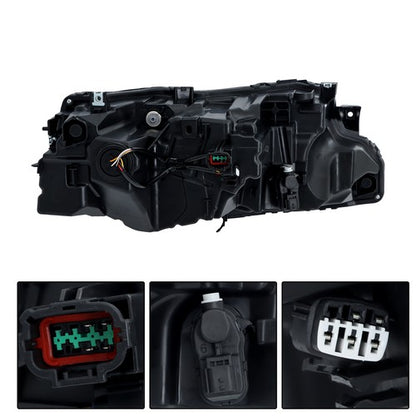 Solid Spare Headlamp Headlight Assembly For Nissan Rogue S 2021-23 Left/Driver Side Full LED