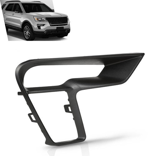 Solid Spare Front Bumper Fog Light Bezel Lamp Trim Right Side Fit For 18-19 Ford Explorer