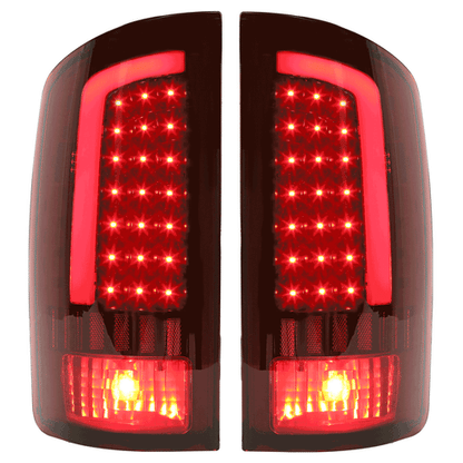 Solid Spare For 2002-2006 Dodge Ram 1500 2500 3500 LED Tail Lights Brake Lamps Left+Right