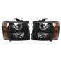 Solid Spare Headlights For Chevy Silverado 2007-2013 2014 Headlamps Halogen Left&Right Side