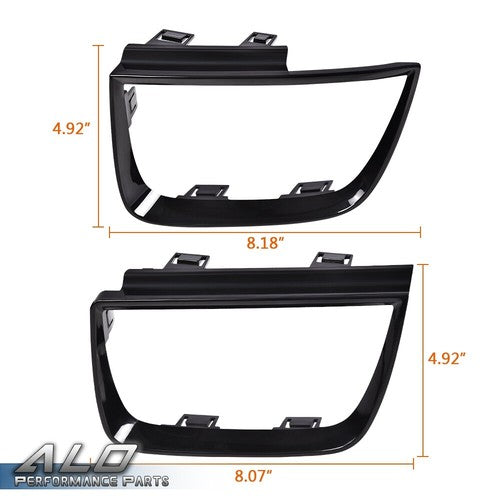 Solid Spare Set Of 4 Tail Light Bezel Covers Black Fit For 2010-2013 Chevy Camaro LT LS SS