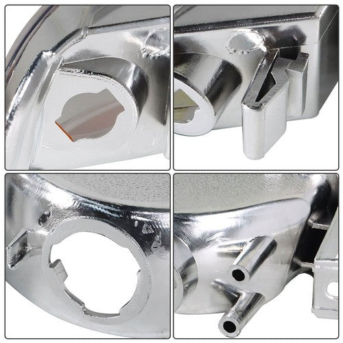 Solid Spare Pair Set For GMC Sierra 1500 1999-2007 Headlight Replacement Halogen Clear Lens