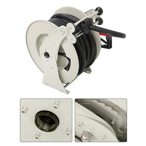 Solid Spare 3/4" x 50' Fuel Hose Reel Retractable Diesel Hose Reel Auto Refueling Gun USA